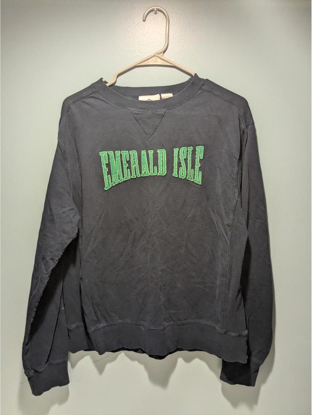 Emerald Isle Long Sleeve Sweater Blue Green Unisex